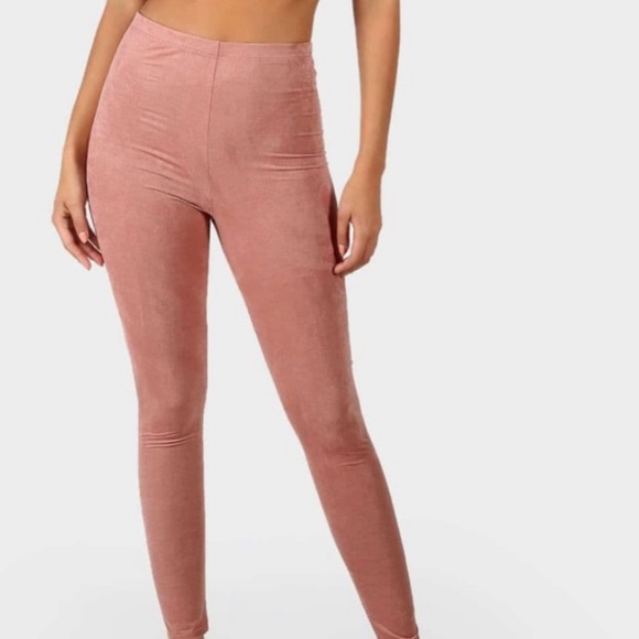 High Waisted Suede Leggings - Picture 8 of 11